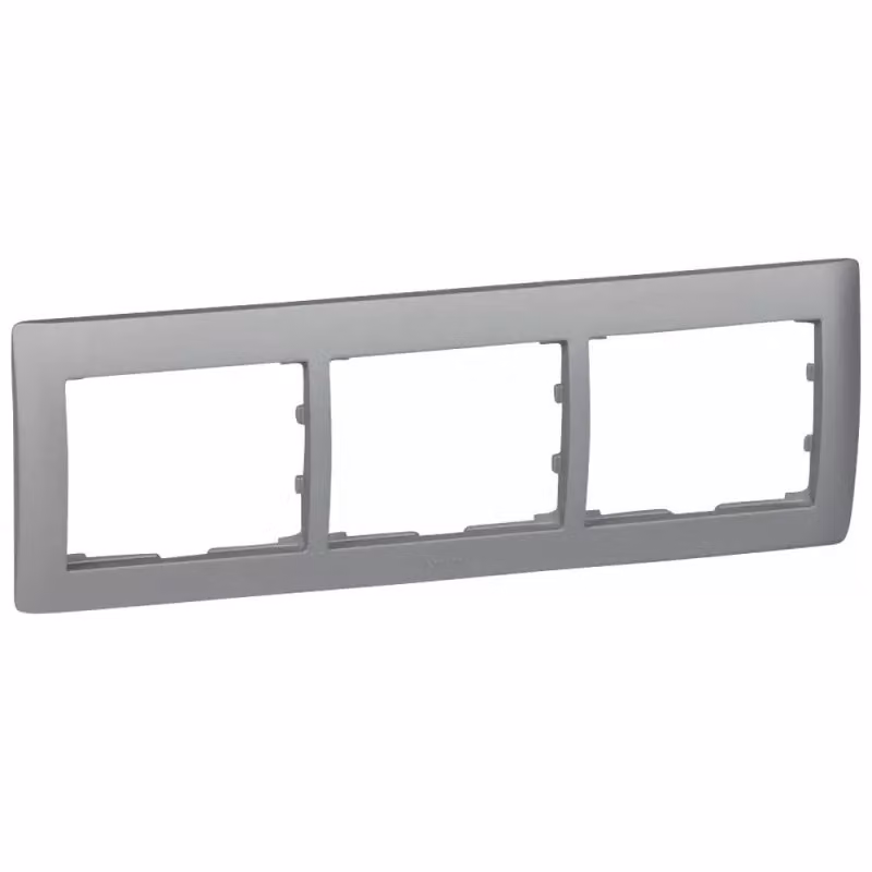 Legrand FRAME 3-FOLD SOFT ALU HORIZ. (771303 GALEA)