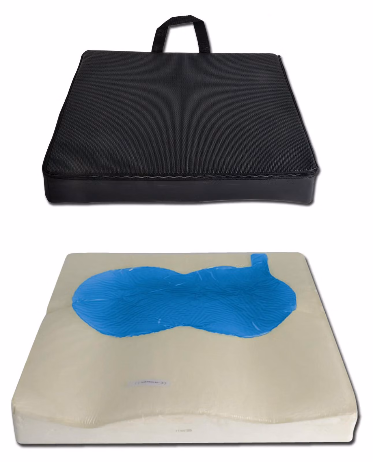 Cuscino antidecubito 43x43x7,5 cm, tecnologia gel e aria 2D