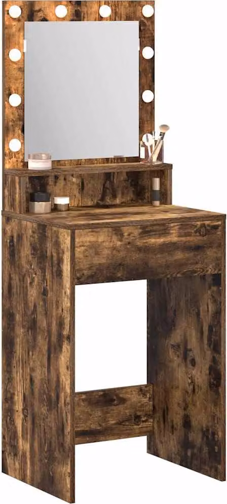 Tavolo da Trucco Rovere fumé 50 x 41 x 135 cm Legno multistrato