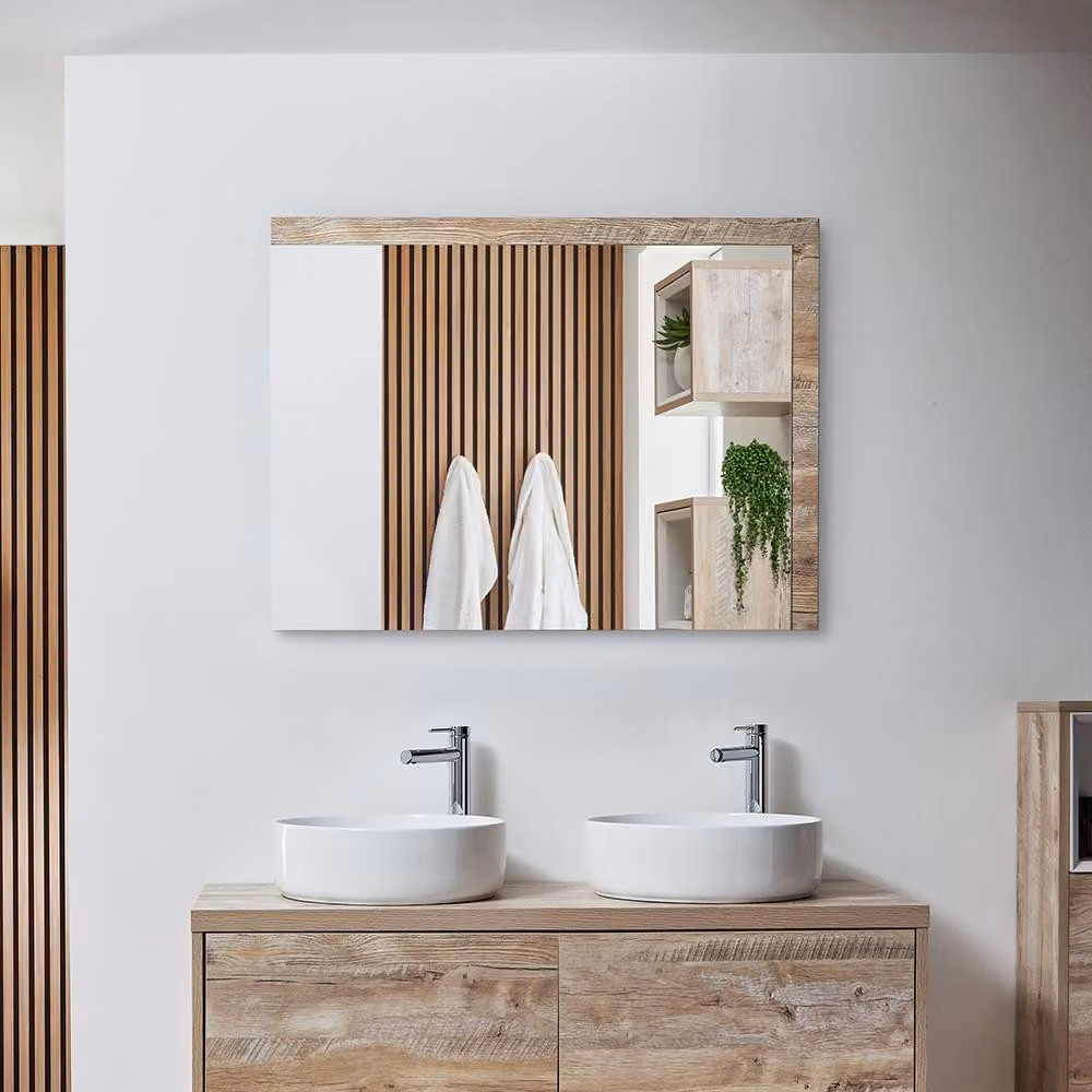 Specchio Bagno Rovere Chiaro 750 x 1000mm - Hoxton