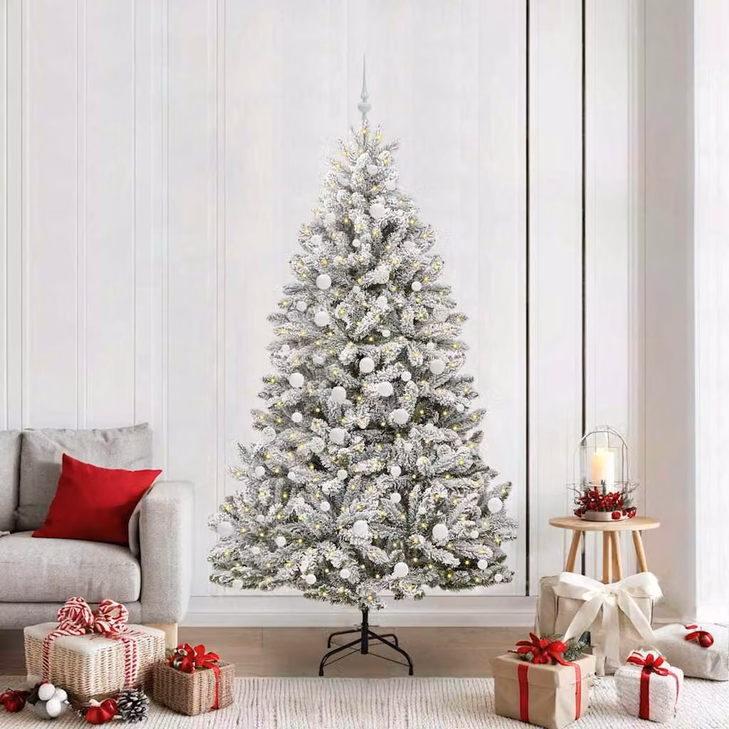 Maison Exclusive - Albero di Natale artificiale, altezza 210 cm, 300 luci, luce bianca calda