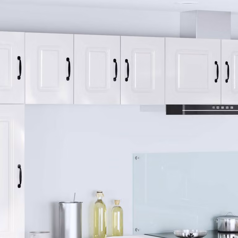 vidaXL Pensile da cucina Kalmar Bianco Lucido L/P/H: 30 x 31 x 40 cm