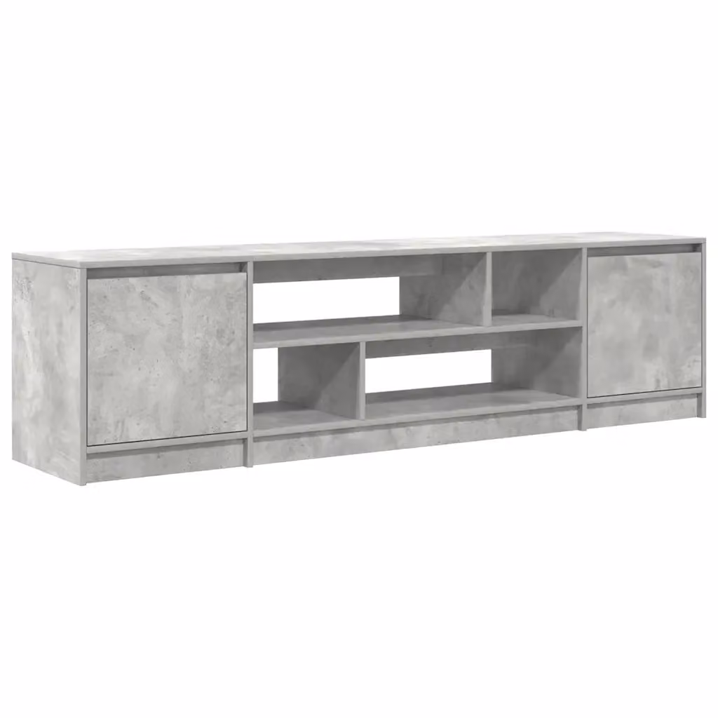 Mobile Porta TV Moderno vidaXL in Legno Multistrato Grigio L: 188,5 cm, P: 41 cm, H: 50 cm – 2