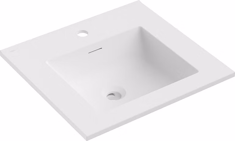 Mexen Otis lavandino da incasso in piano 51 x 46,5 cm, bianco opaco - 25185001