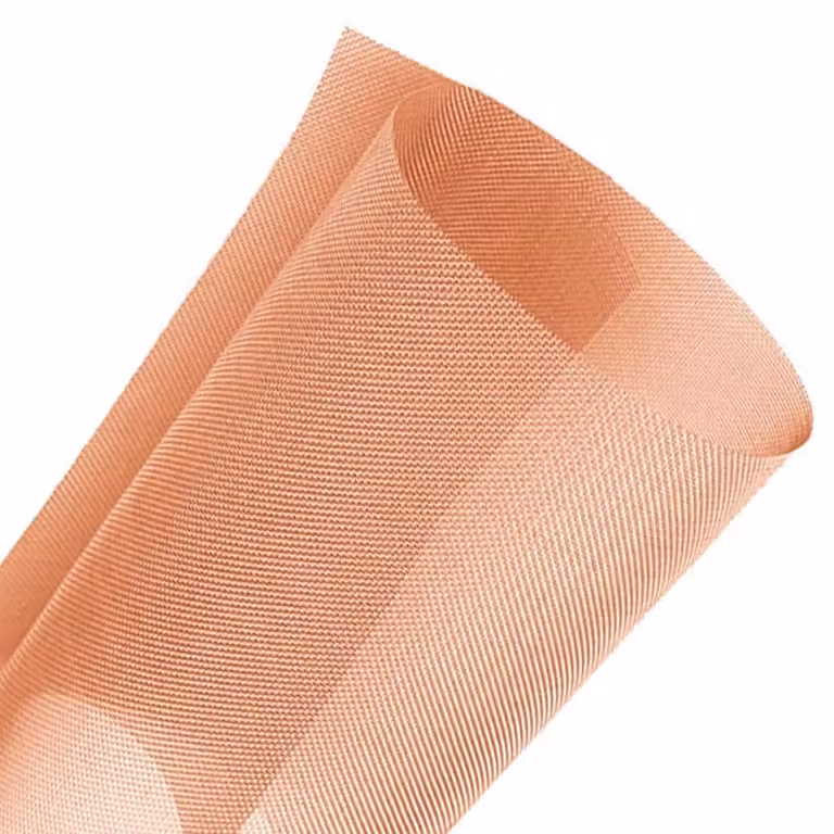 Rete in filo di rame, maglia 40, dimensioni 30 x 150 cm, rame puro, tessuta