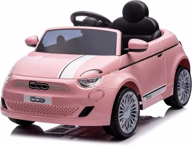 Macchina Elettrica per Bambini Fiat 500 Small Rosa con Batteria Ricaricabile 10,8V 3,1Ah – 1