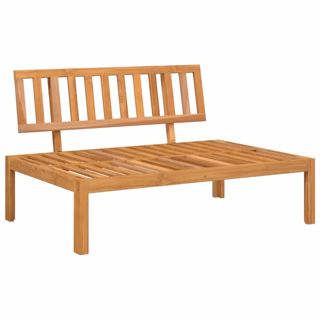 Divano da giardino centrale vidaXL in legno massello di acacia marrone L: 120 cm, P: 69 cm, H: 30 cm – 2