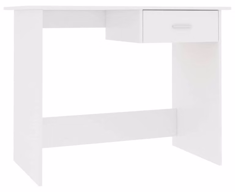 Scrivania moderna multistrato in legno con cassetto, dimensioni 100 x 50 x 76 cm
