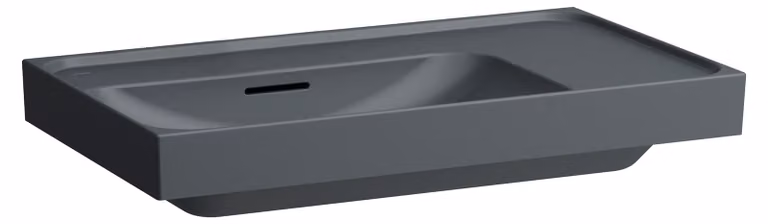 LAUFEN MEDA lavabo, encastrable, 800x460mm, tablette à droite, sans trou pour robinetterie, avec trop-plein, H8171167581091, H8171167581091
