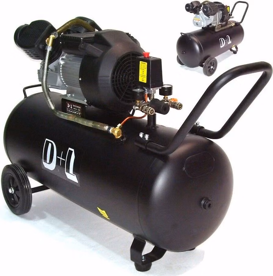 Compressore ad aria compressa ad azionamento diretto, 10 bar, 100 l, compressore a pistoni 44314