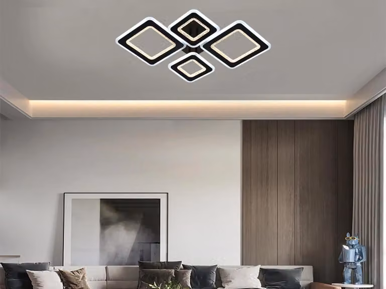 Lampada a soffitto a LED con telecomando, 95W - J3349/B