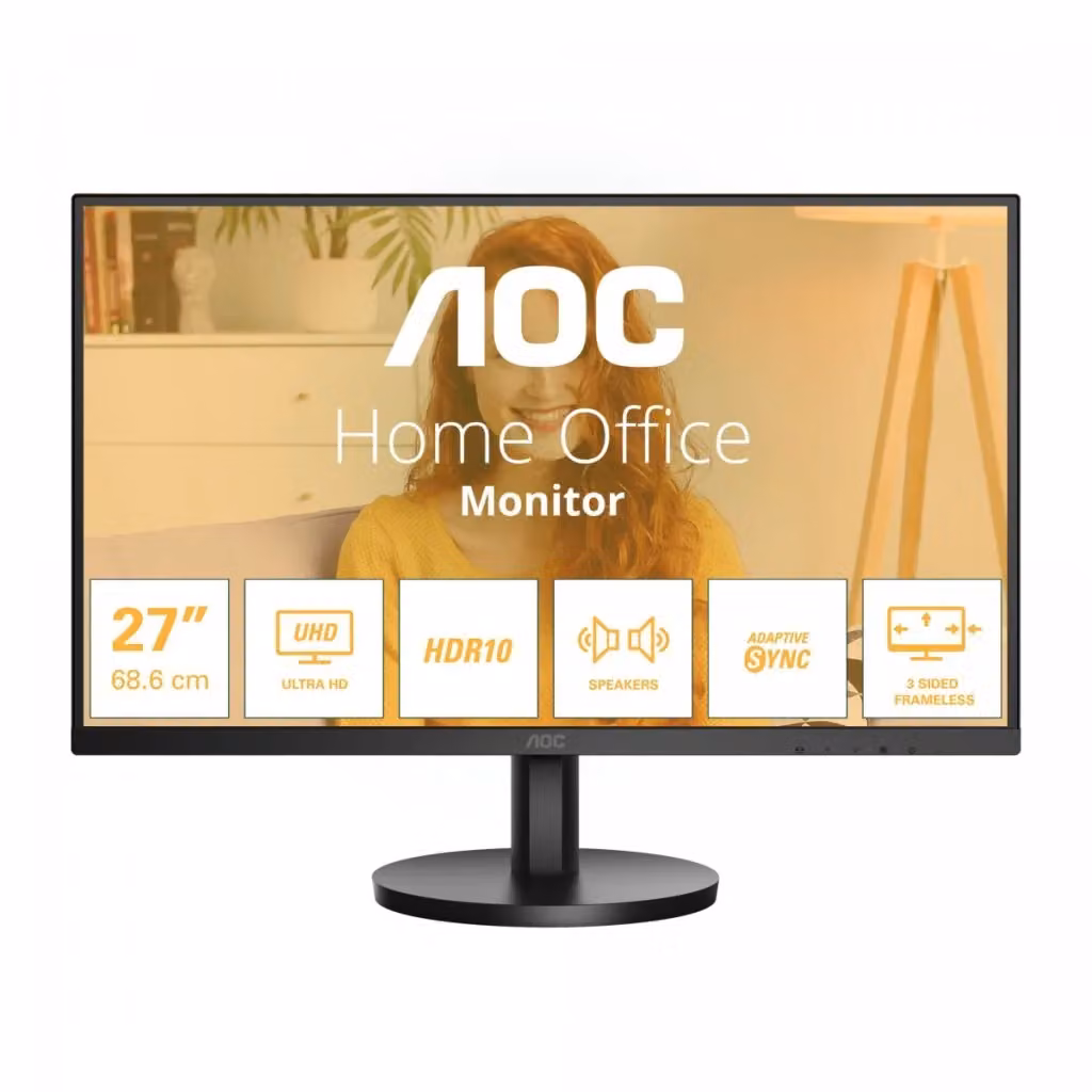Monitor PC AOC B3 U27B3A da 27 pollici 4K Ultra HD LCD con pannello IPS, colore nero – 2