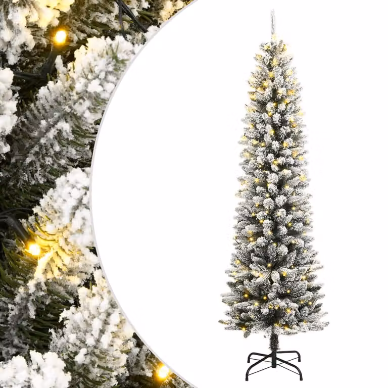 Maison Exclusive - Albero di Natale artificiale con effetto neve, 300 LED, 210 cm