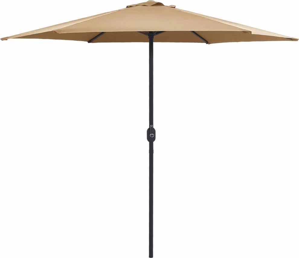 Maison Exclusive - Ombrellone con palo in alluminio, dimensioni 270x246 cm, colore tortora