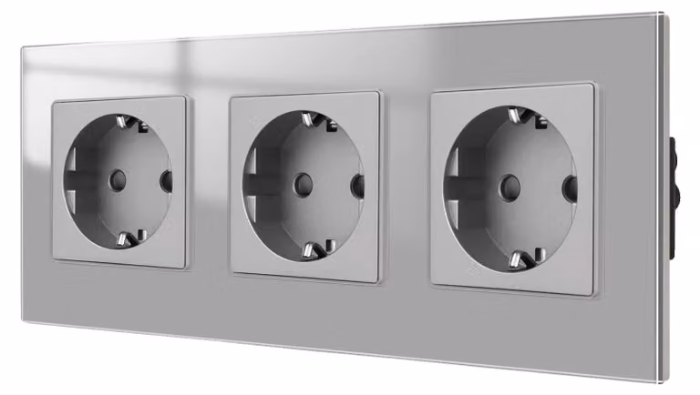 Presa a muro, porte USB Type-C, interruttore a sfioramento, presa a muro 3L, UE