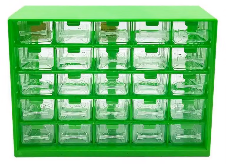Contenitore per utensili modulare a griglia, design per montaggio a parete, organizzazione efficiente, colore verde chiaro