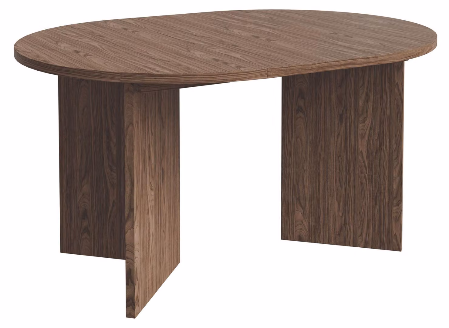 Selsey Ovo - Tavolo da pranzo allungabile, rotondo, 110-190 x 110 cm, effetto legno noce Wisconsin