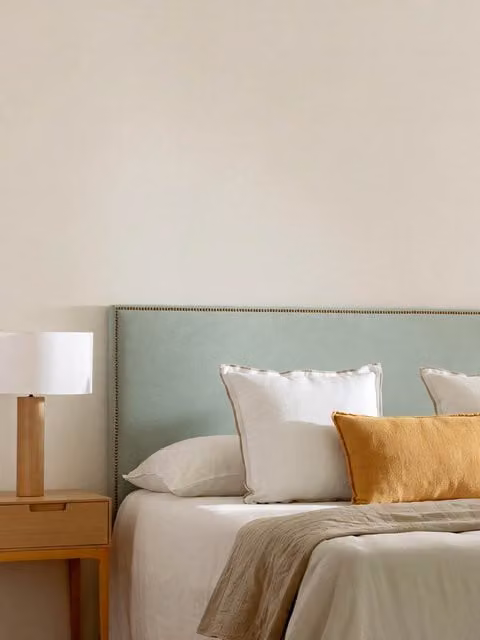 Testiera imbottita Solum Kenay Home colore menta 180 cm