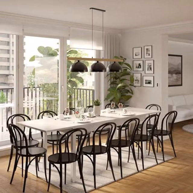 DMORA Tavolo Allungabile Moderno Rettangolare Bianco – 1