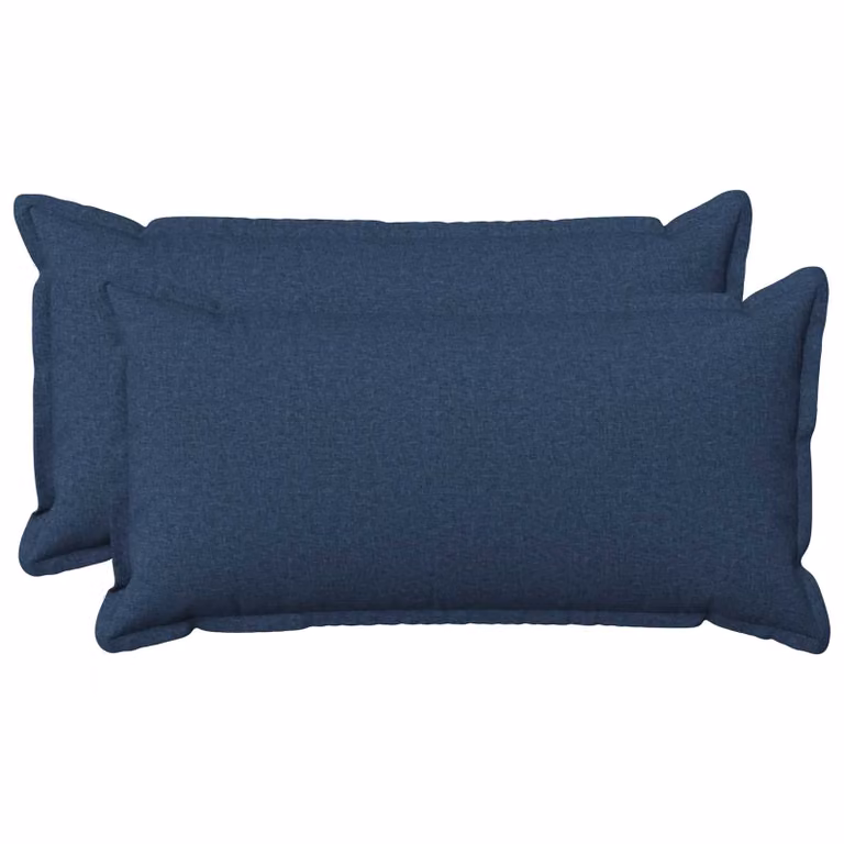 Set di 2 federe vidaXL HOUTEN blu in poliestere, L 40 cm x P 70 cm