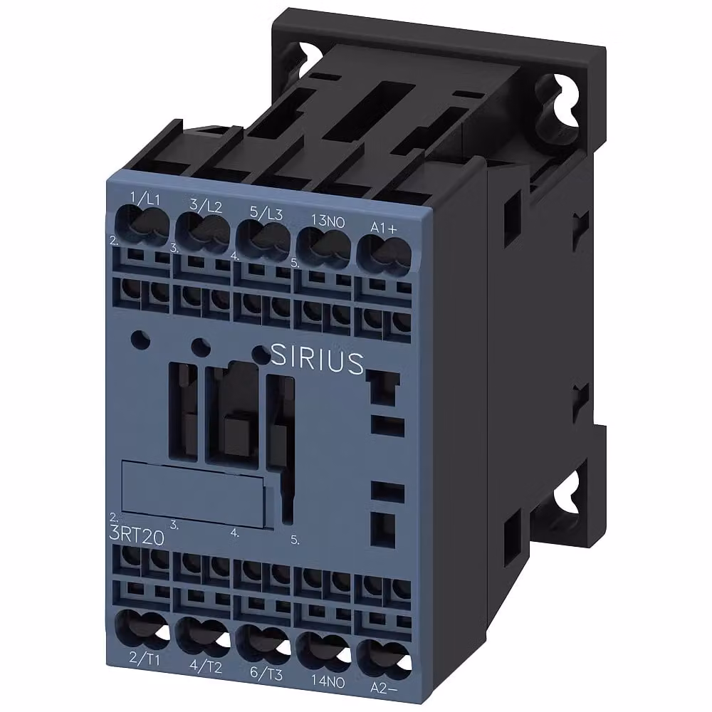 Contattore Siemens, AC-3e, 7 A/3 kW/400 V, a 3 poli, 24 V CC, modulo funzionale opzionale, 1S, apertura a molla... 3RT20152BB410CC0