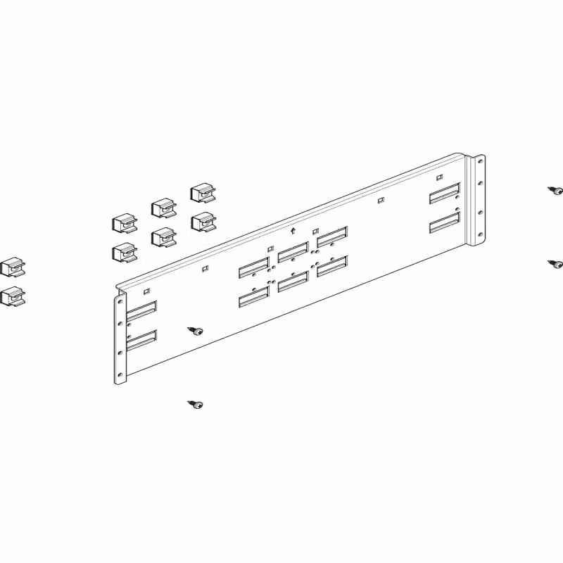Traversa di montaggio ABN piatta 2FB/3RE_NH per sezionatori NH1 / NH2 / NH3 FMT23322FN