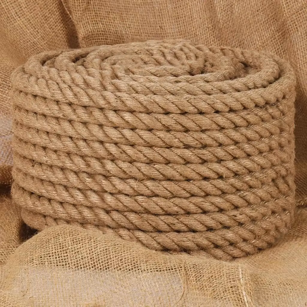 Fune in Juta Design In di colore beige e marrone, Lunghezza: 50 m, Spessore: 24 mm – 2
