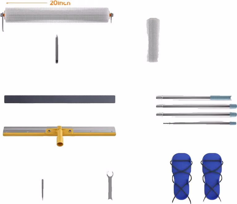 Kit di strumenti in cemento autolivellante, costruzione resistente, controllo migliorato, colore blu
