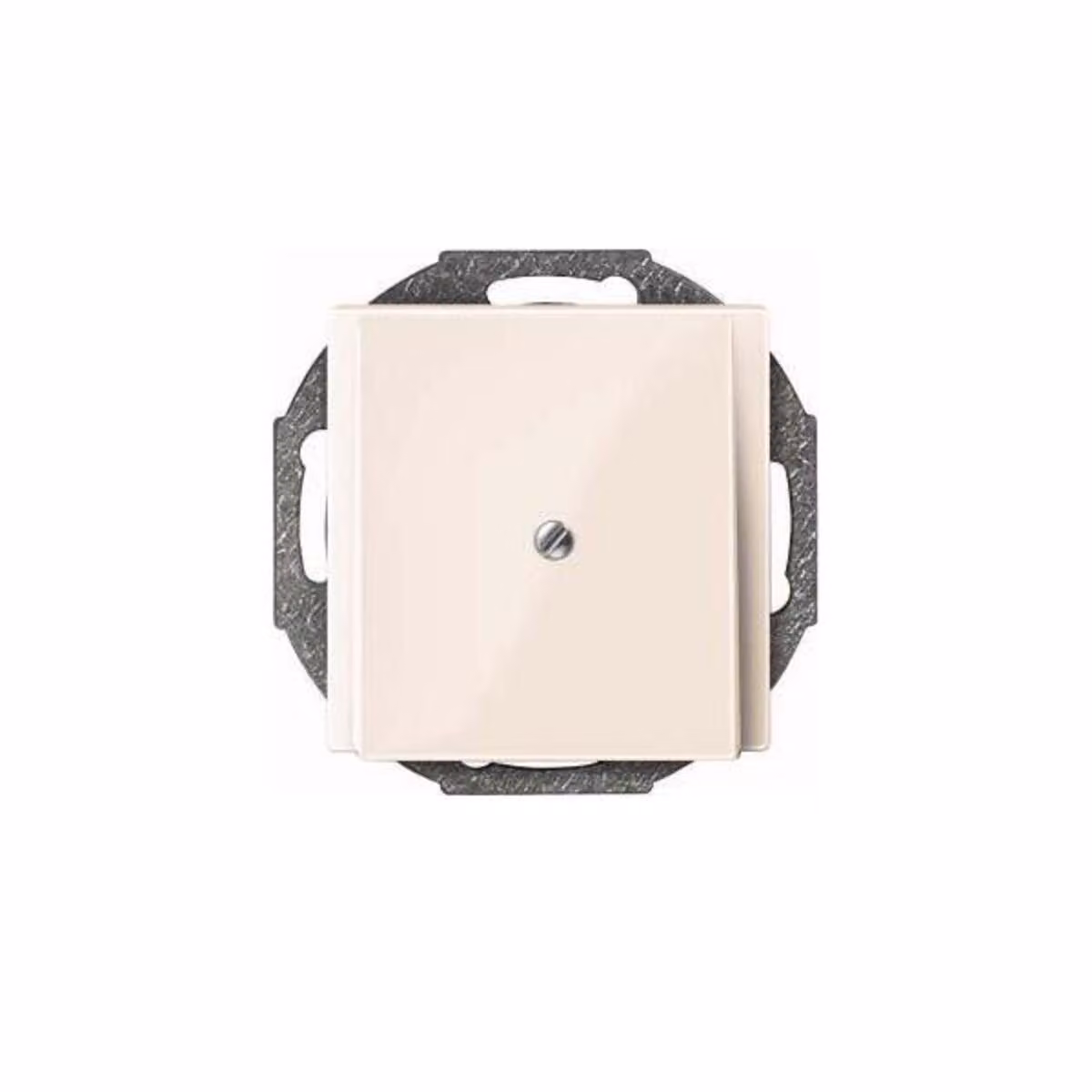 Piastra centrale bianca lucida con passacavi - Elemento base con piastra di copertura centrale 296344