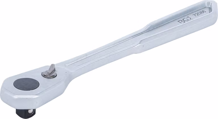 Cricchetto reversibile BGS extra piatto a denti fini con attacco quadro 10 mm (3/8") - 72086