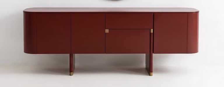 Credenza, comoda, pratica, spaziosa, marrone, stile moderno, nuova