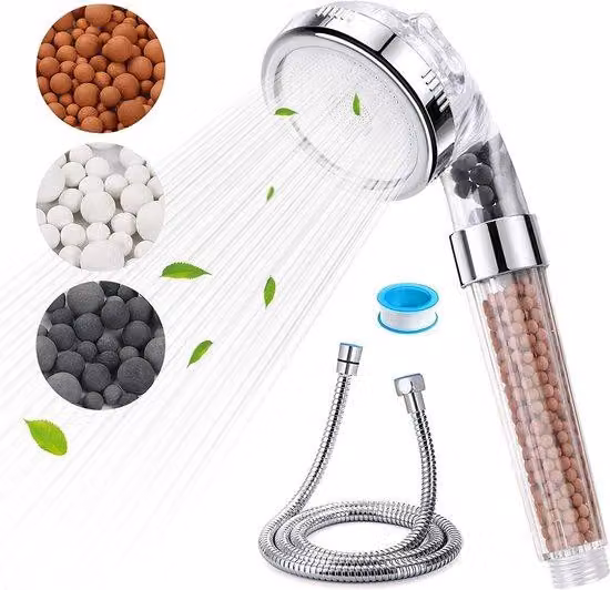 Soffione doccia - Soffione manuale in Vetroceramica, 8 funzioni