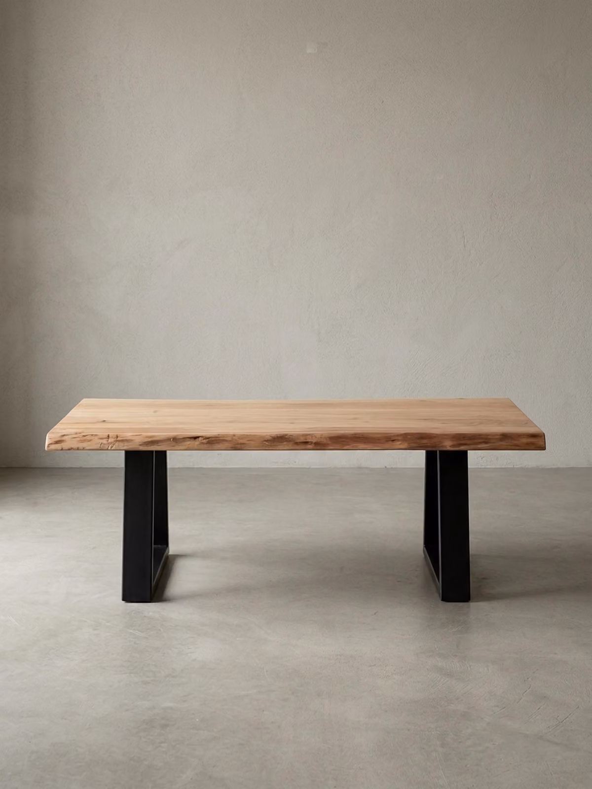 Tavolino in legno massiccio di acacia - Design moderno, Venatura unica, Fatto a mano, Facile da montare. 115x60x40 cm | Kadima Design