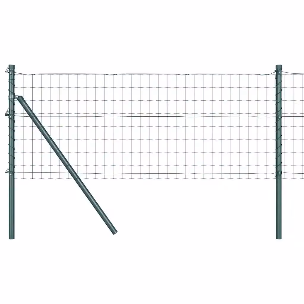 Recinzione in acciaio e PVC rivestito verde vidaXL, L: 50 m, H: 0,4 m – 2