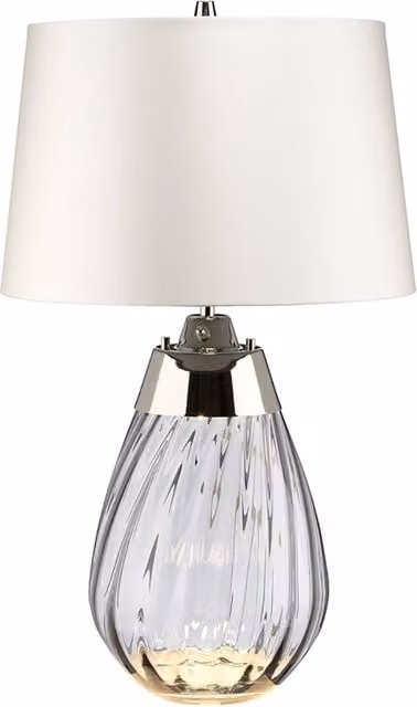 Lampada Da Scrivania Contemporanea Lena Metallo Vetro Grigio Fumè 1 Luce E27