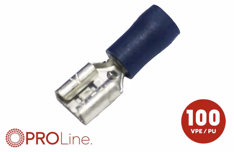 Presa piatta(f) 1,5mm²-2,5mm²/4,8mm blu ST 100 pezzi