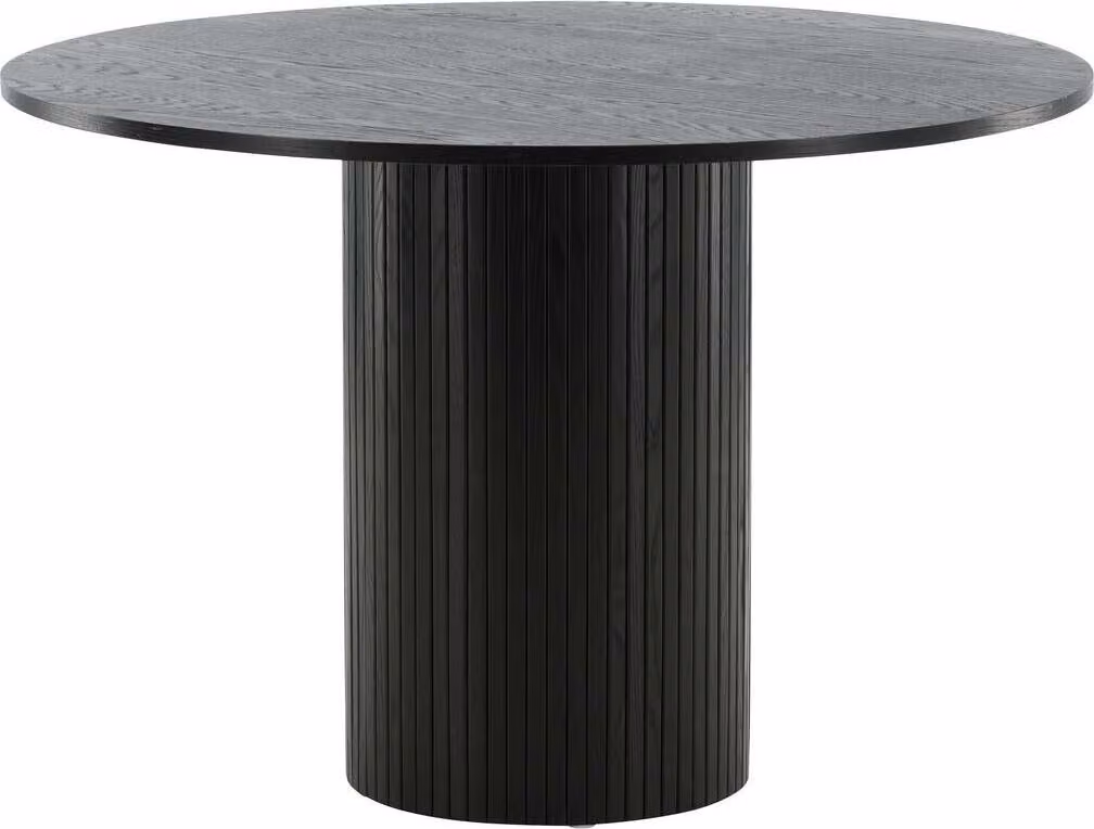 FURNLUX Tavolo da pranzo Bianca Black 110cm / Hauptfarbe: Schwarz / Dimensioni: 110 x 110 x 75 cm