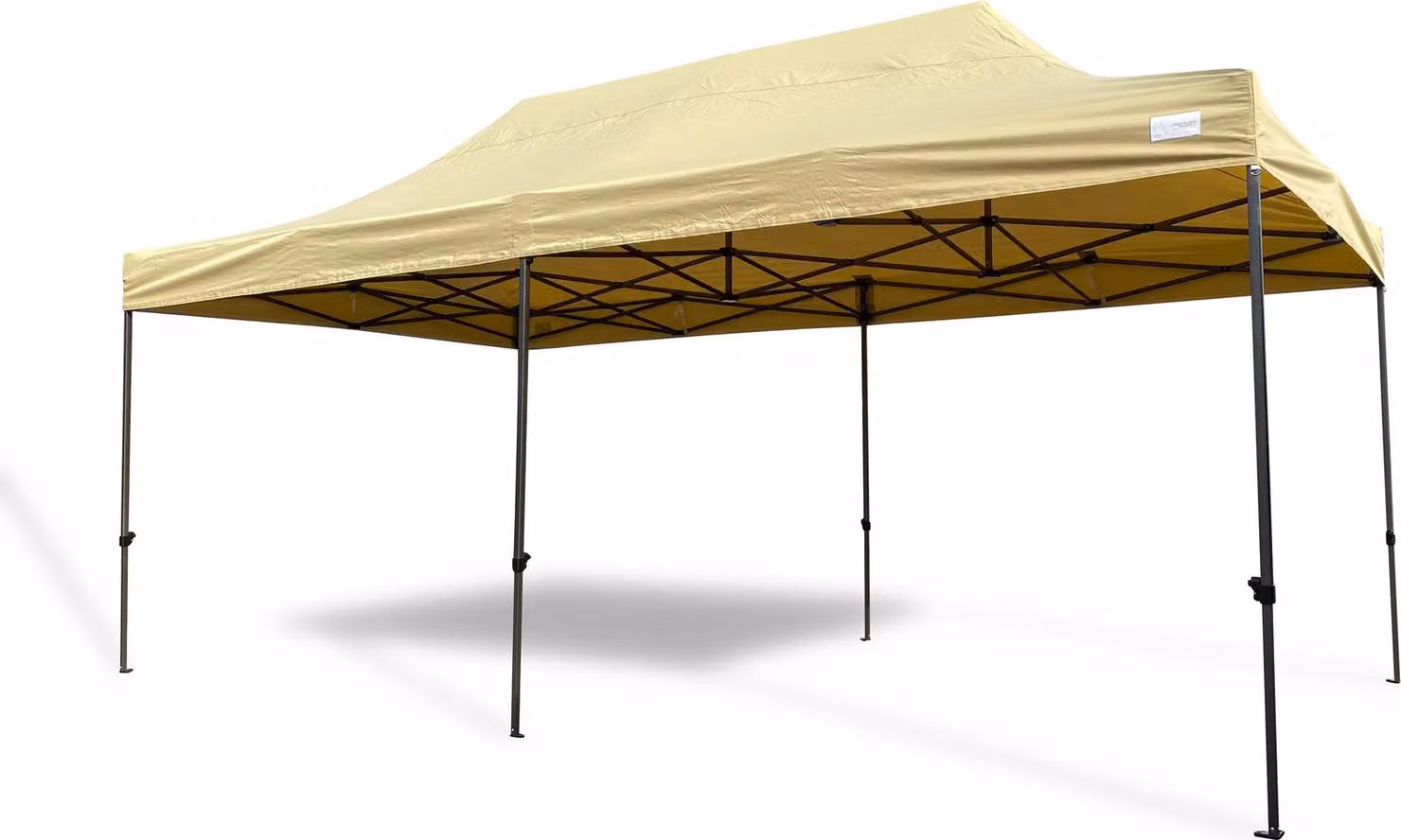 Gazebo pieghevole Grasekamp 3x6m Modena Beige struttura extra forte