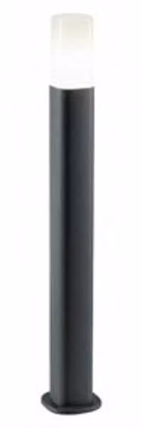 Palo Basso Da Esterno H70Cm Stem Alluminio E Materie Plastiche Grigio 1 Luce E27