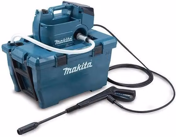 Makita DHW080ZK Idropulitrice a Batteria LXT 2x18V con WetGuard, Pressione 80 bar e Portata 380 l/h, Colore Nero Blu