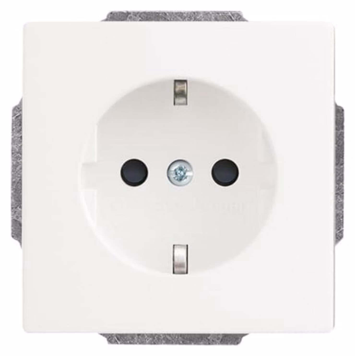 Inserto per presa di corrente SCHUKO®, con protezione dei contatti in rilievo Protezione dei contatti 2300 EUCB-884 studio bianco opaco