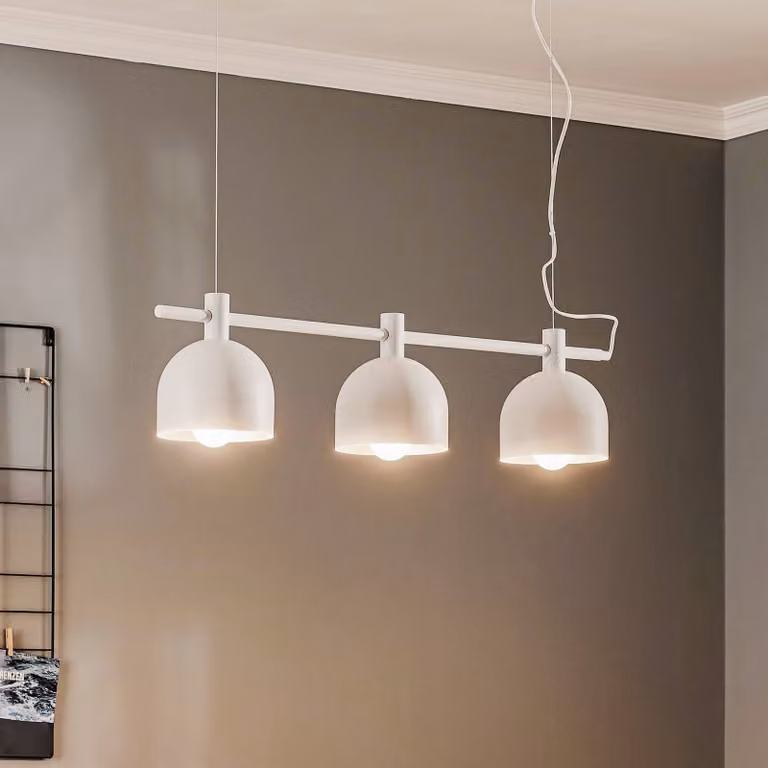 Lampada a sospensione 976 ALDEX, dimmerabile, Bianco / Opale, Soggiorno / Sala da pranzo, Metallo, Scandinavo, Lampada a sospensione
