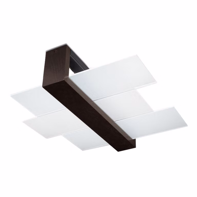 Lumilo Lampada da soffitto Astro 2 legno wengé E27