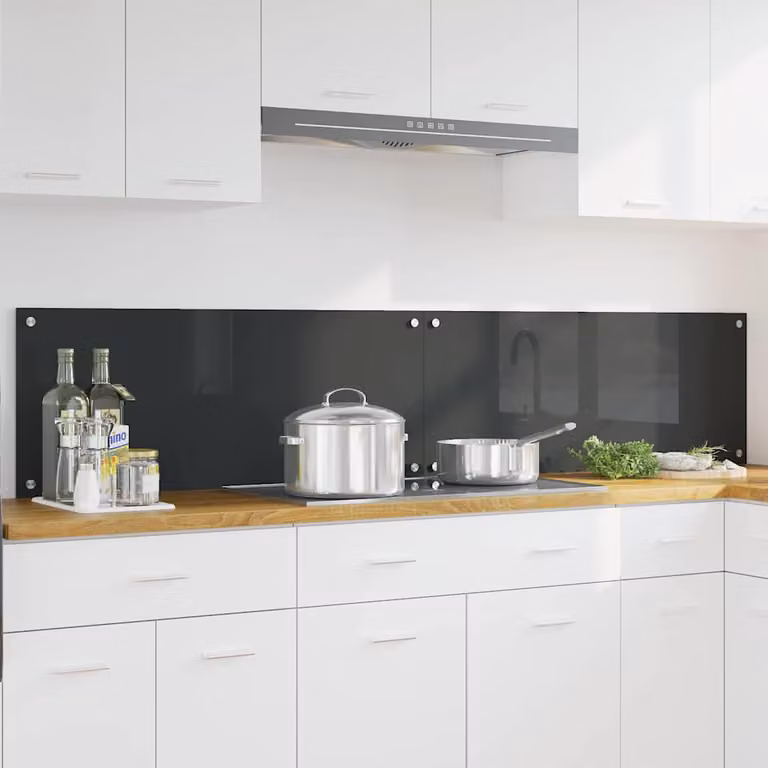 Set di 2 schienali da cucina vidaXL colore grigio scuro 100 x 40 cm