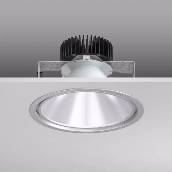 RZB Pascala EVO Round, 30 W, 2550 lm, 827-865, argento, faretti da incasso smart+free, D 241 H 2, 54° 901557.004.2.730