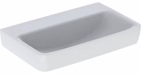 Geberit Renova Compact lavabo, sans trou pour robinetterie, sans trop-plein, 650x400mm, 501.717.00.8, 501.717.00.8