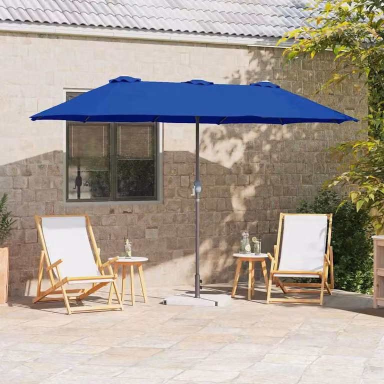 Maison Exclusive - Ombrellone da giardino, dimensioni 370 x 197 x 239 cm, realizzato in poliestere e alluminio