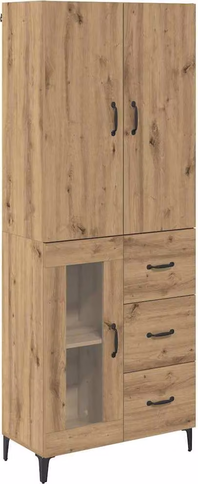 Credenza con cassetto Rovere artigianale 69,5 x 34 x 180 cm