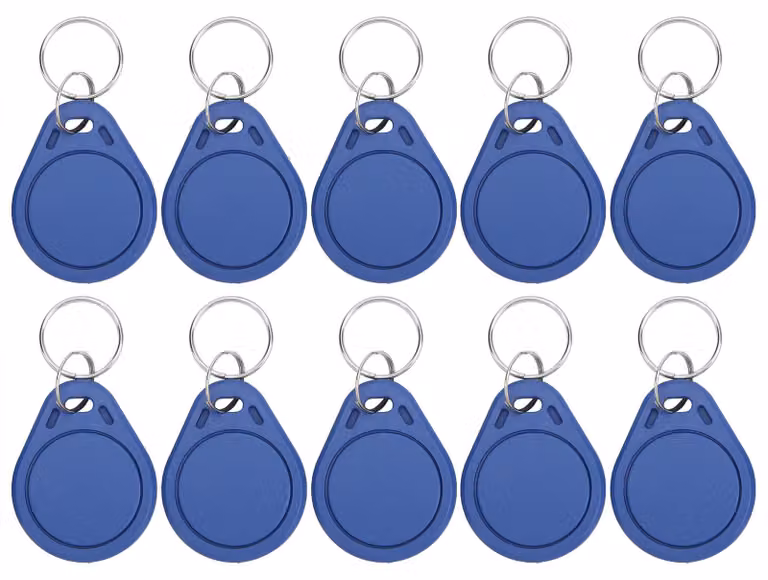 10 pezzi di token per tessere ID a 125 kHz, riscrivibili, per il controllo degli accessi, la registrazione delle presenze e i parcheggi