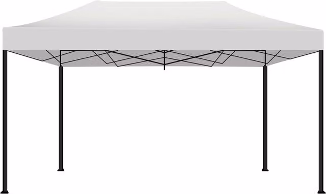 Gazebo da giardino pieghevole Kebon Tenda Frankystar impermeabile colore bianco L: 4,5 m x P: 3 m